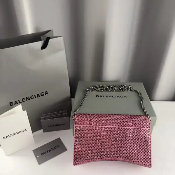 Tony Luxuries BALENCIAGA HOURGLASS WALLET ON CHAIN 0128