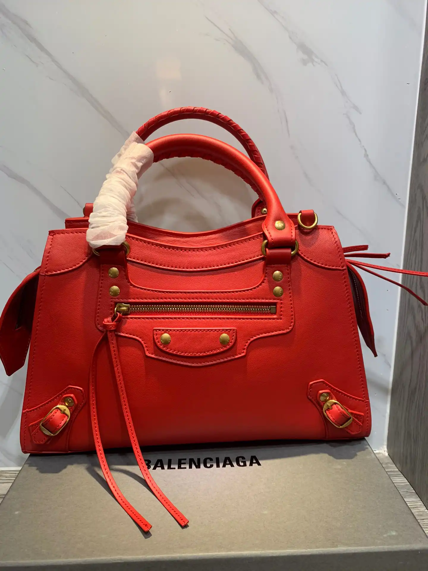 BALENCIAGA NEO CHANELASSIC SMALL TOP HANDLE BAG 0128