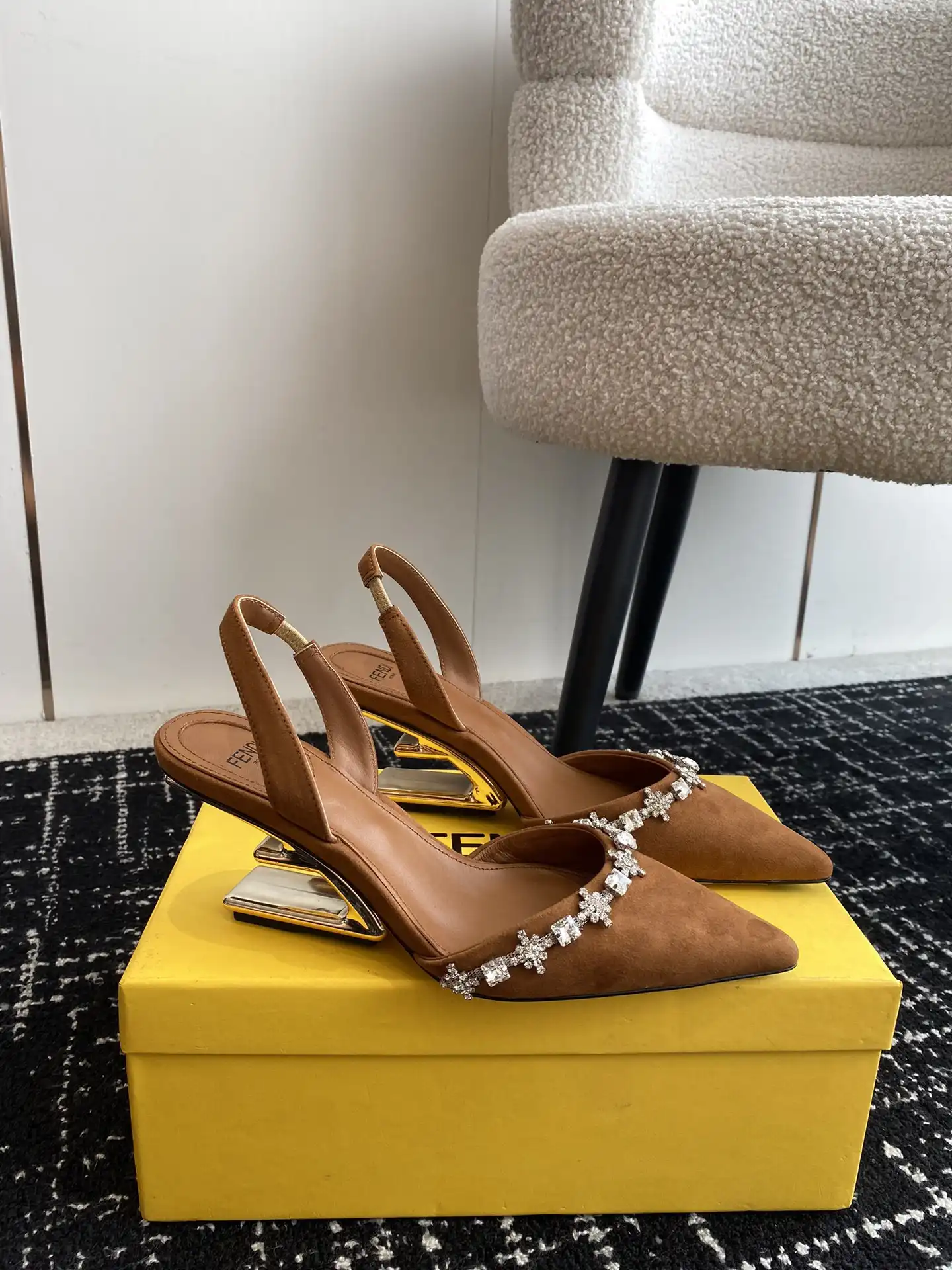 Tony Luxuries FENDI HEELS-7CM 9CM 0201